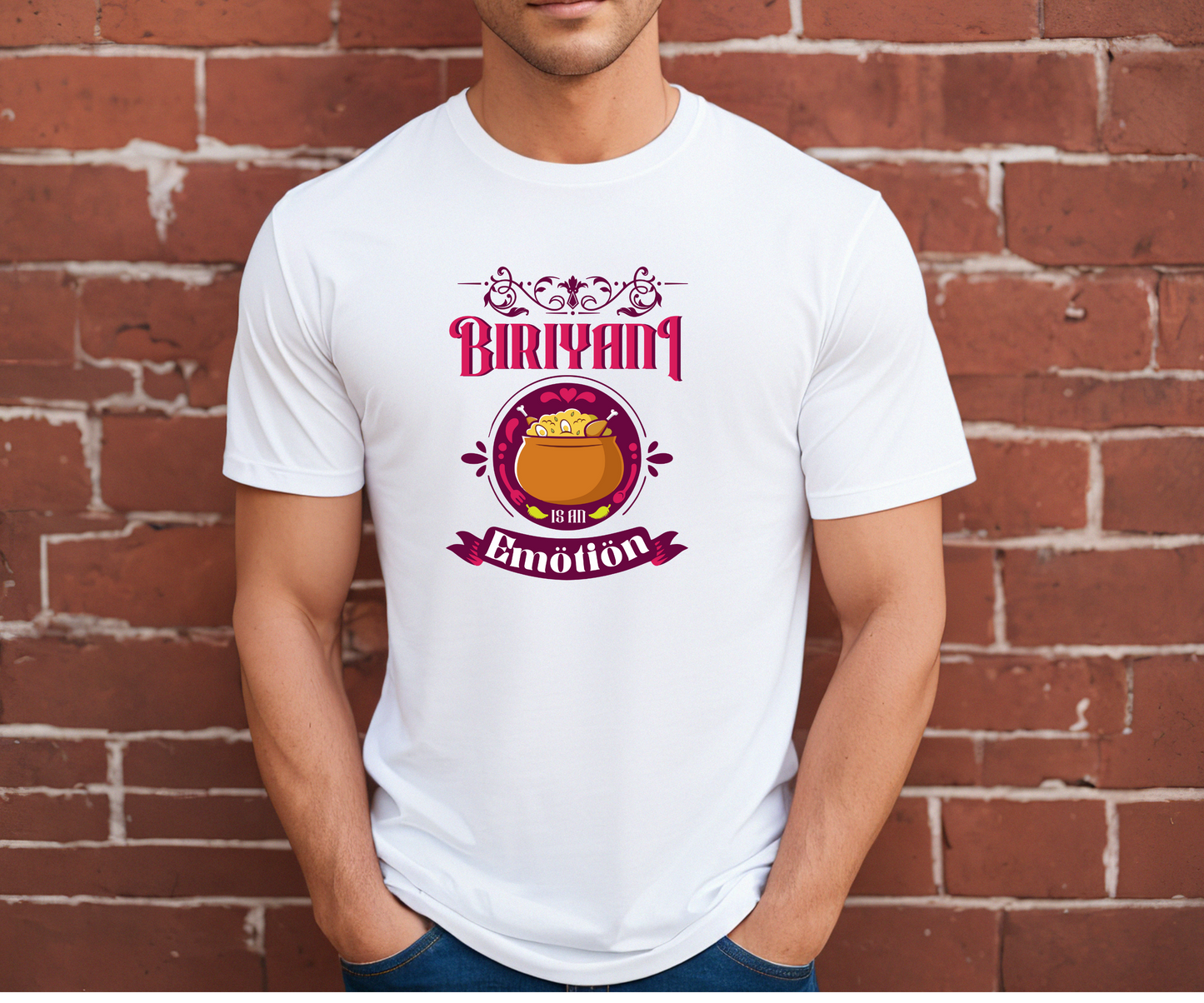 Biryani is an emotion| Biryani lover Tee for men and women | Desi Tee | Foodie shirt