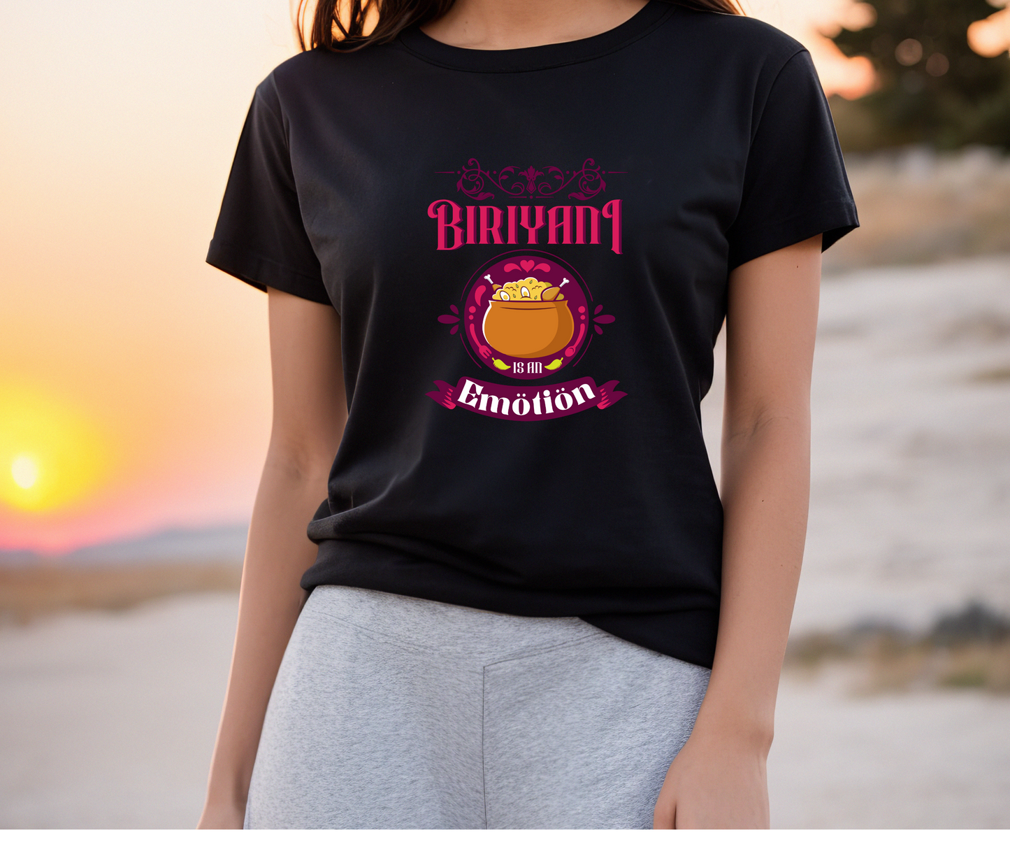 Biryani is an emotion| Biryani lover Tee for men and women | Desi Tee | Foodie shirt