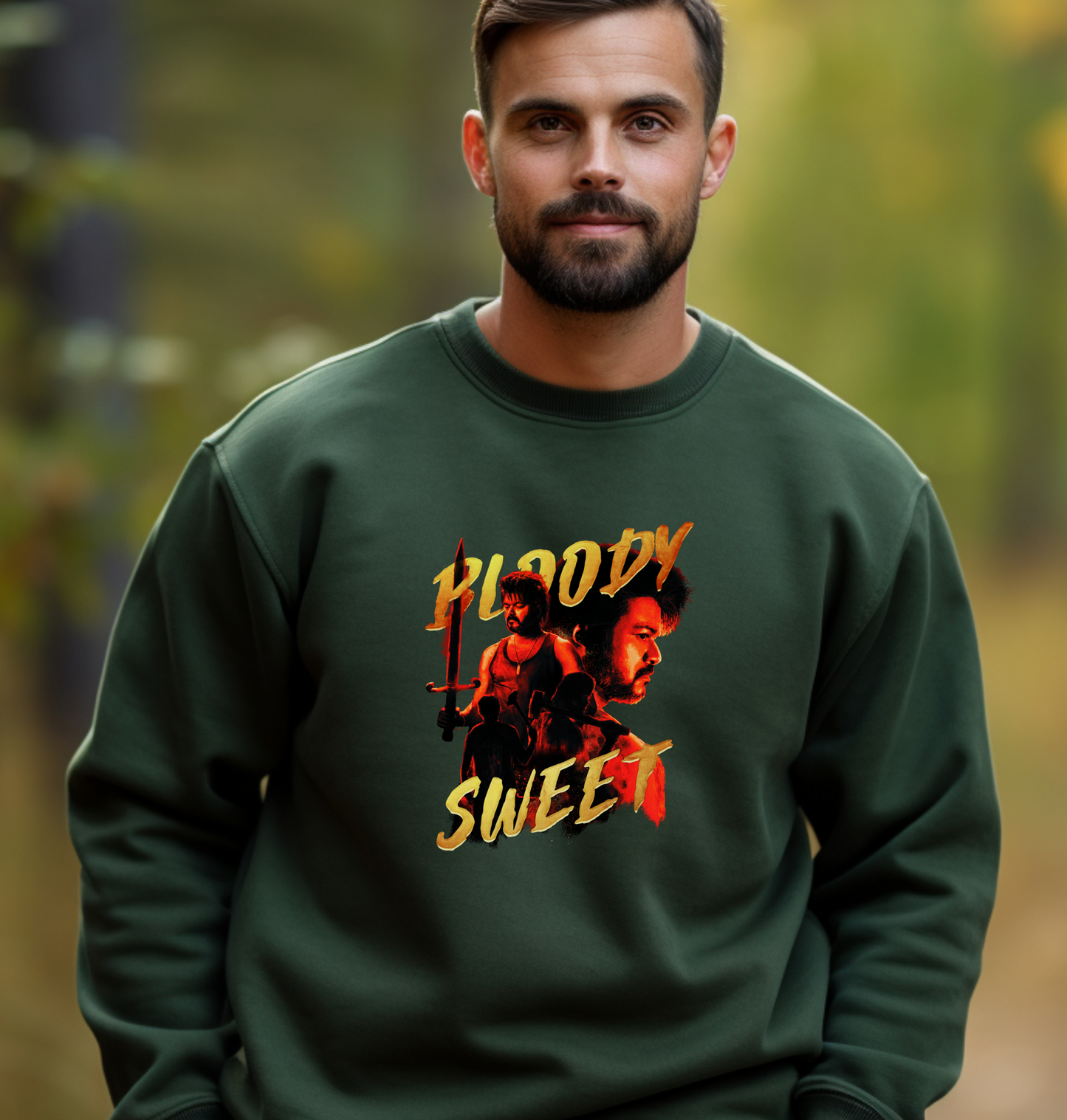 Leo Unisex Sweatshirt | Thalapathy67|Bloody Sweet | Vijay Fans Sweatshirt | Leo Tamil movie| Tamil Prints | Movie-buff Sweatshirt