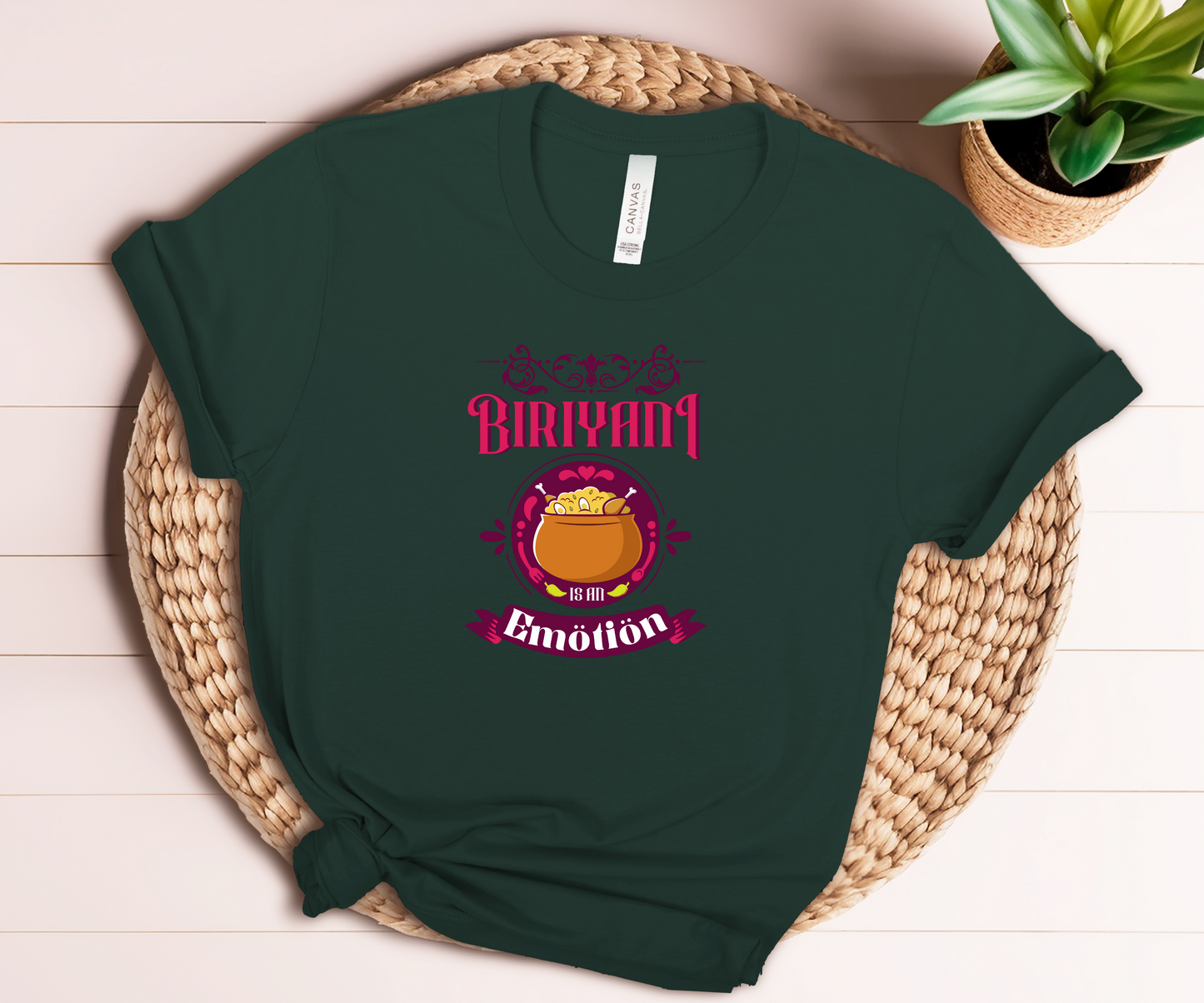 Biryani is an emotion| Biryani lover Tee for men and women | Desi Tee | Foodie shirt