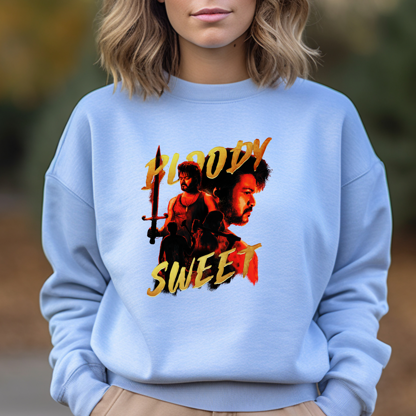 Leo Unisex Sweatshirt | Thalapathy67|Bloody Sweet | Vijay Fans Sweatshirt | Leo Tamil movie| Tamil Prints | Movie-buff Sweatshirt